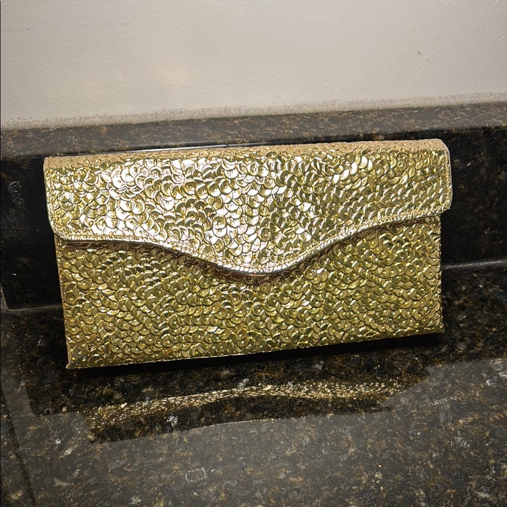 Gold Clutch Bag